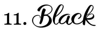 Font 11 Black